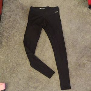 Pink- Yoga pants with mesh legs